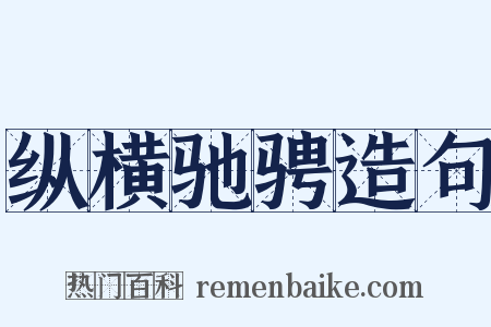 纵横驰骋造句是什么意思的图片